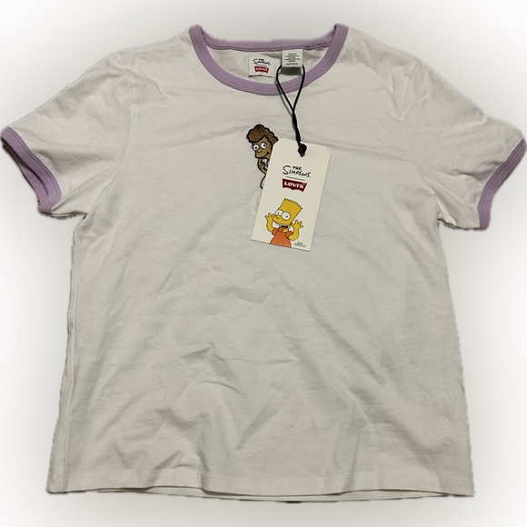 NWT Levis x Simpsons Baby Tee - Picture 5 of 6